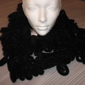 Ladies Brown Scarf And Black Scarf Set Of 2